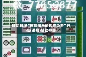 辅助教程“微信微乐透视挂免费”开挂(透视)辅助神器