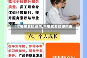 【平安三者险费用,平安三者险费用表】