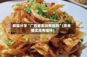 教程分享“广西老友玩有挂吗”(原来确实是有插件)