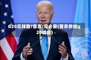G20见拜登?普京:没必要(普京参加g20峰会)