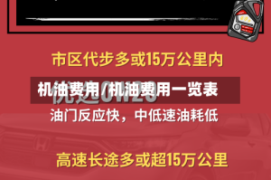 机油费用/机油费用一览表