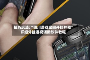 技巧玩法:“四川游戏家园开挂神器”详细外挂透视辅助软件教程