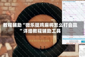 教程辅助“微乐捉鸡麻将怎么打会赢”详细教程辅助工具