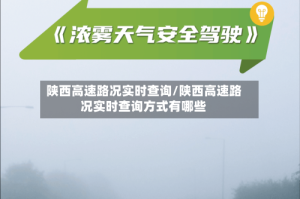 陕西高速路况实时查询/陕西高速路况实时查询方式有哪些