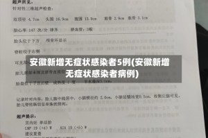 安徽新增无症状感染者5例(安徽新增无症状感染者病例)