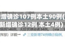 31省新增确诊107例本土90例(31省新增确诊12例 本土4例)