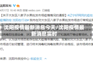 沈阳疫情最新消息今天/沈阳疫情最新消息实时