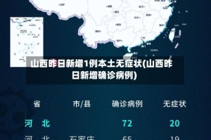 山西昨日新增1例本土无症状(山西昨日新增确诊病例)