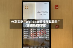 分享实测“WePoker透视作弊软件”(详细透视教程)