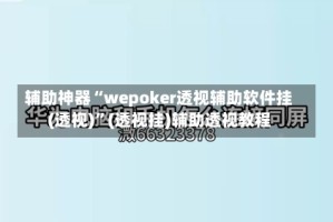 辅助神器“wepoker透视辅助软件挂(透视)”(透视挂)辅助透视教程