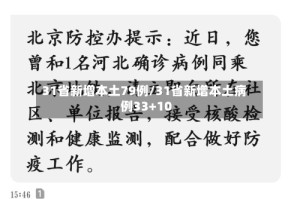 31省新增本土79例/31省新增本土病例33+10