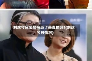 刘欢今日凌晨病逝了是真的吗?(刘欢今日情况)