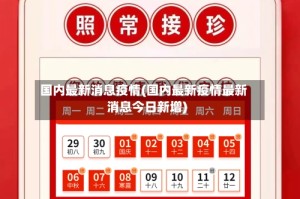 国内最新消息疫情(国内最新疫情最新消息今日新增)