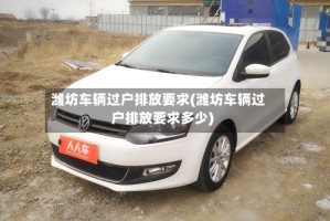 潍坊车辆过户排放要求(潍坊车辆过户排放要求多少)