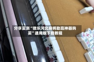 分享实测“微乐河北麻将助赢神器购买”通用版下载教程