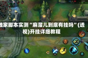 独家脚本实测“麻溜儿到底有挂吗”(透视)开挂详细教程