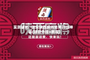 实测辅助“微乐陕西麻将免费开挂神器(辅助外挂+教程)