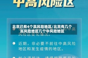 北京已有4个高风险地区/北京有几个高风险地区几个中风险地区