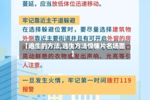 【逃生的方法,逃生方法惊悚片名场面】