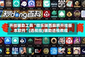 开挂辅助工具“微乐陕西麻将开挂版本软件”(透视挂)辅助透视教程