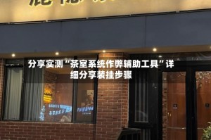 分享实测“茶室系统作弊辅助工具”详细分享装挂步骤