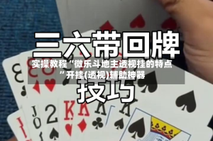 实操教程“微乐斗地主透视挂的特点”开挂(透视)辅助神器