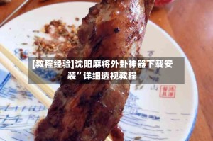 [教程经验]沈阳麻将外卦神器下载安装”详细透视教程