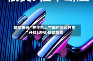 辅助神器“在手机上打麻将怎么开挂”开挂(透视)辅助教程