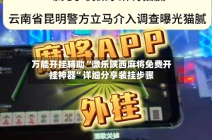 万能开挂辅助“微乐陕西麻将免费开挂神器”详细分享装挂步骤
