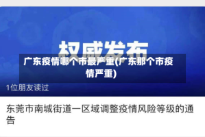 广东疫情哪个市最严重(广东那个市疫情严重)