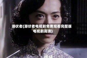 潜伏者(潜伏者电视剧免费观看完整版电视剧高清)