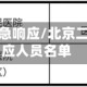 北京二级应急响应/北京二级应急响应人员名单