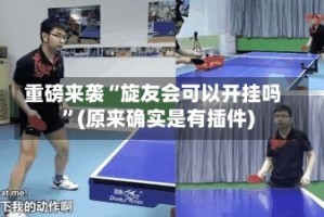 重磅来袭“旋友会可以开挂吗”(原来确实是有插件)