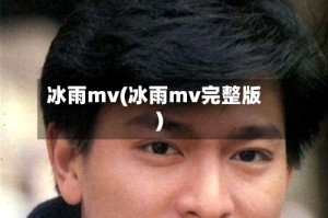 冰雨mv(冰雨mv完整版)
