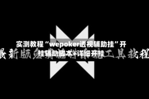 实测教程“wepoker透视辅助挂”开挂辅助脚本+详细开挂