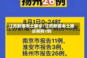 江苏新增本土确诊/江苏新增本土确诊病例1例