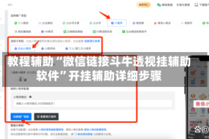 教程辅助“微信链接斗牛透视挂辅助软件”开挂辅助详细步骤