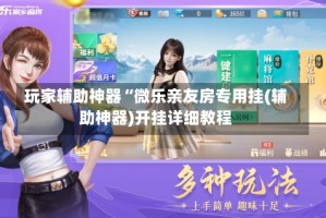 玩家辅助神器“微乐亲友房专用挂(辅助神器)开挂详细教程