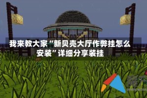 我来教大家“新贝壳大厅作弊挂怎么安装”详细分享装挂