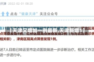 【天津又增加一例最新,天津新增1】