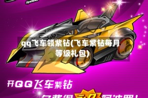qq飞车领紫钻(飞车紫钻每月等级礼包)
