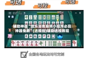 辅助神器“微乐湖南麻将小程序必赢神器免费”(透视挂)辅助透视教程