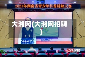 大湘网(大湘网招聘)