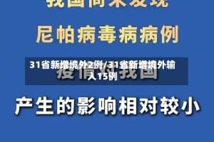 31省新增境外2例/31省新增境外输入15例