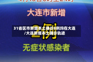 31省区市新增本土确诊8例均在大连/大连新增本土确诊轨迹
