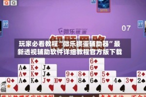 玩家必看教程“微乐掼蛋辅助器”最新透视辅助软件详细教程官方版下载