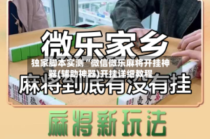 独家脚本实测“微信微乐麻将开挂神器(辅助神器)开挂详细教程