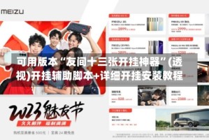 可用版本“友间十三张开挂神器”(透视)开挂辅助脚本+详细开挂安装教程
