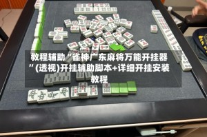 教程辅助“雀神广东麻将万能开挂器”(透视)开挂辅助脚本+详细开挂安装教程