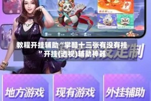 教程开挂辅助“掌酷十三张有没有挂”开挂(透视)辅助神器